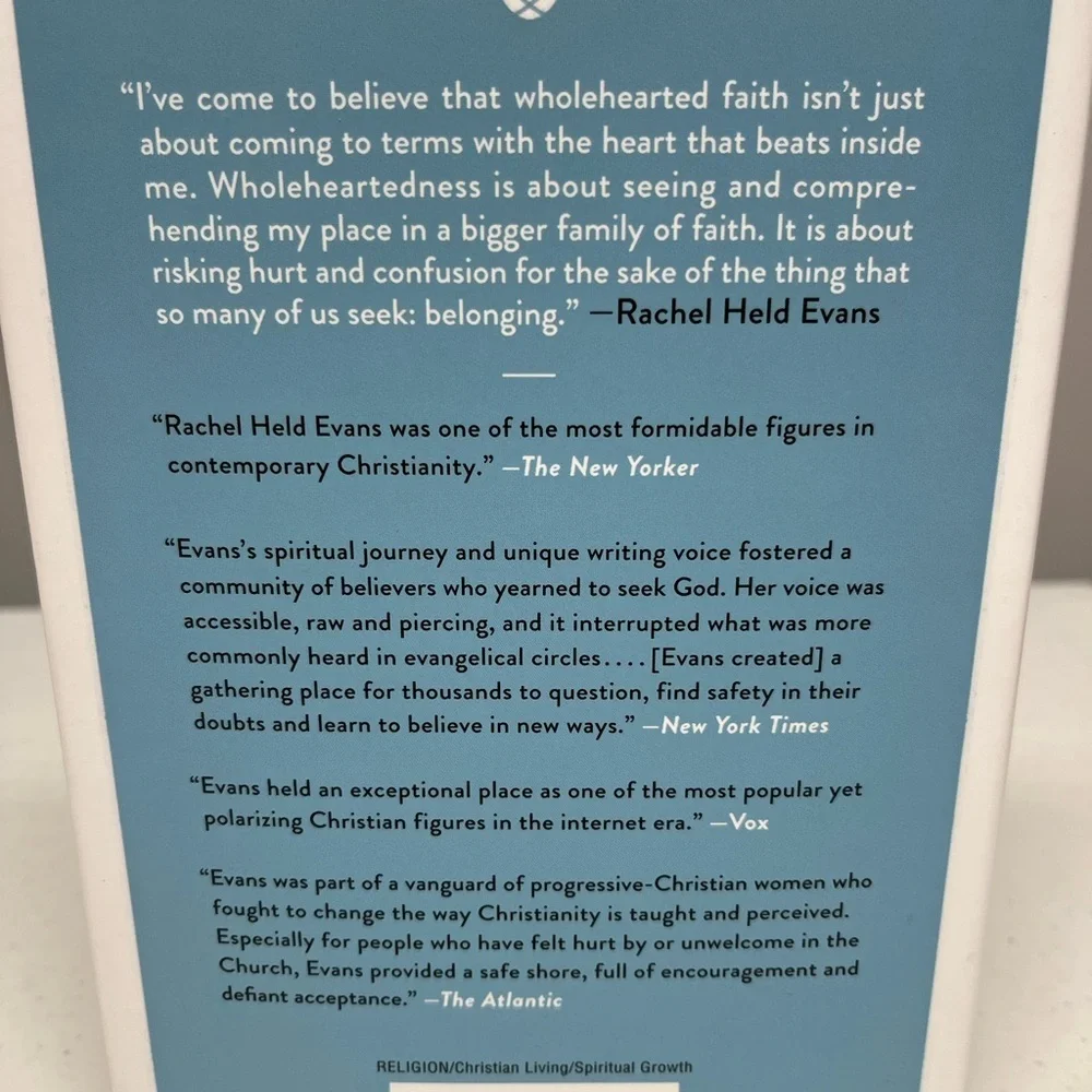 Wholehearted Faith Book by Rachel Held Evans
